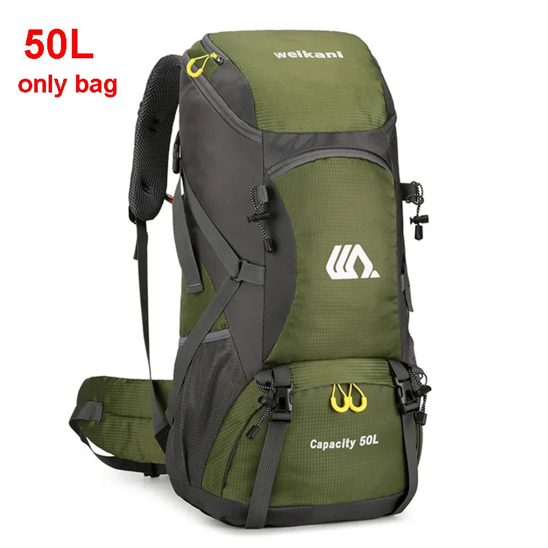 50L Waterproof Travel Backpack – Large Hiking & Camping Rucksack for Men